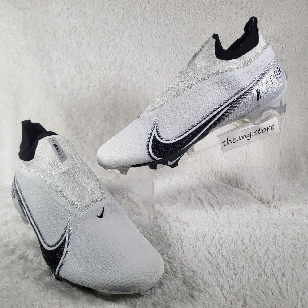 Nike Vapor Edge 360 Elite Black White Football Cleats Men's Size 16 CV6282-108